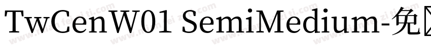 TwCenW01 SemiMedium字体转换